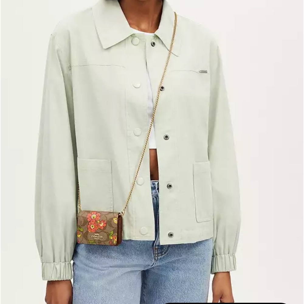 Coach CR949 Boxed Mini Wallet On A Chain In Signature Canvas With Floral Print - Picture 5 of 9